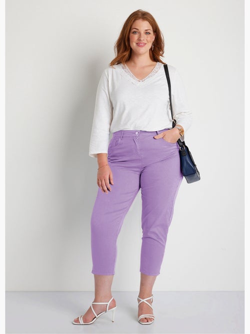 Pantacourt ceinture élastiquée 5 poches - Afibel - Kiabi