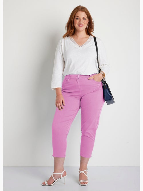 Pantacourt ceinture élastiquée 5 poches - Afibel - Kiabi