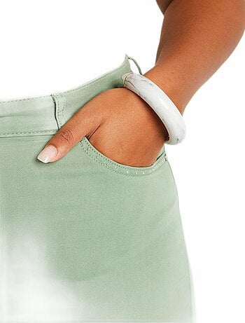 Pantacourt ceinture élastiquée 5 poches