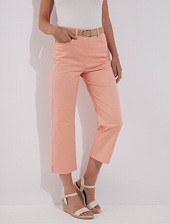 Pantacourt ceinture élastiquée 5 poches