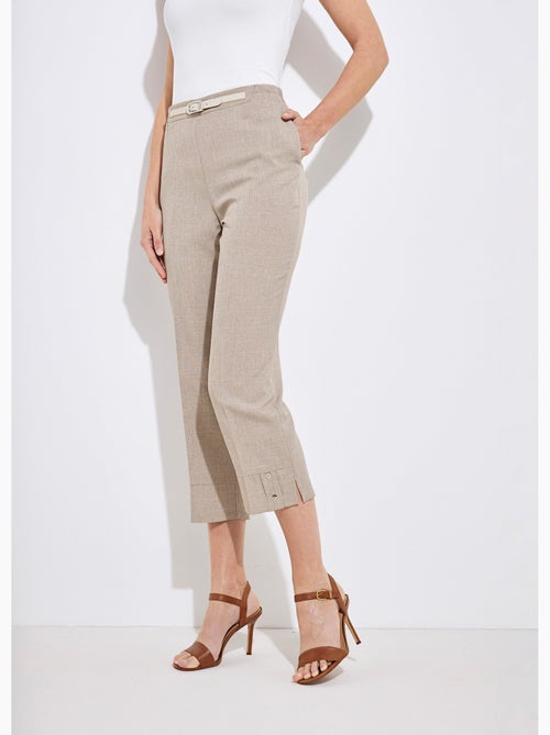 Pantacourt ceinture semi élastiquée - Afibel - Kiabi