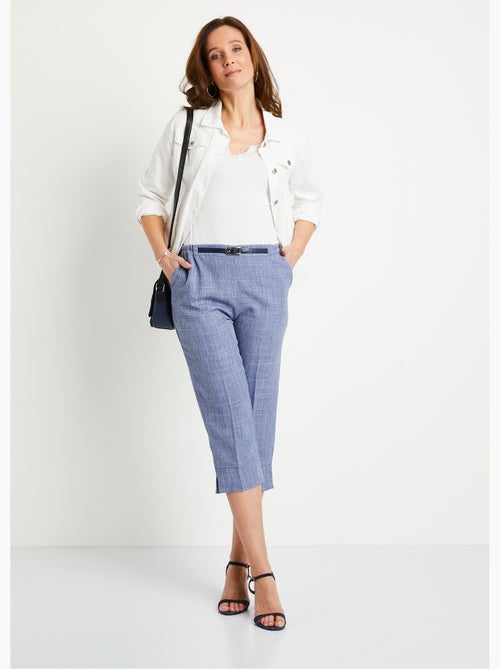 Pantacourt ceinture semi élastiquée - Afibel - Kiabi