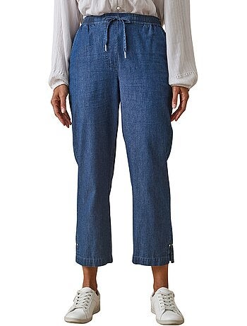 Pantacourt chambray élastiqué - DAXON