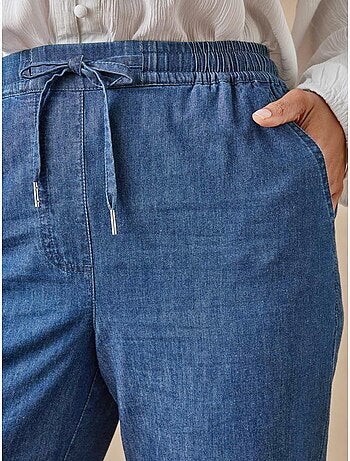 Pantacourt chambray élastiqué - DAXON