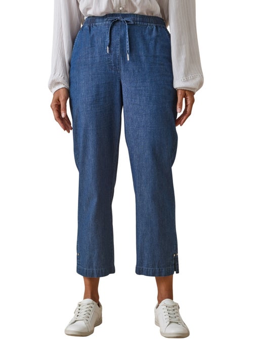 Pantacourt chambray élastiqué - DAXON - Kiabi