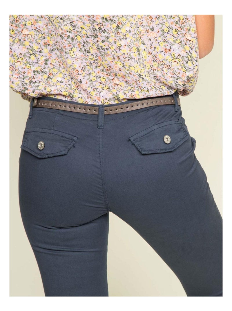 Pantacourt chino XELENA Bleu marine - Kiabi