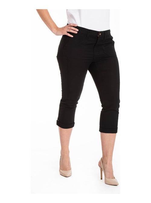 Pantacourt coton lin mélangé OBP16 'OBER' - Kiabi