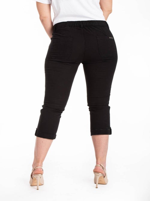 Pantacourt coton lin mélangé OBP16 'OBER' - Kiabi