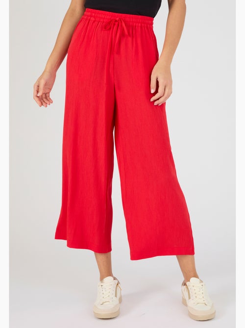 Pantacourt crépon enfilable - Damart - Kiabi