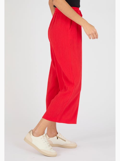 Pantacourt crépon enfilable - Damart - Kiabi