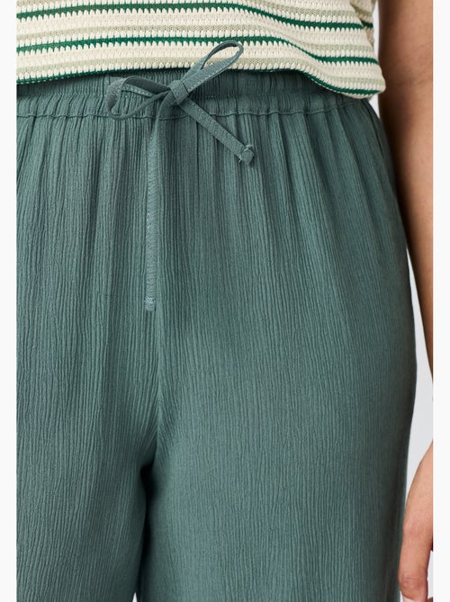 Pantacourt crépon enfilable - Damart - Kiabi