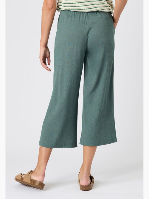 Pantacourt crépon enfilable - Damart - Kiabi