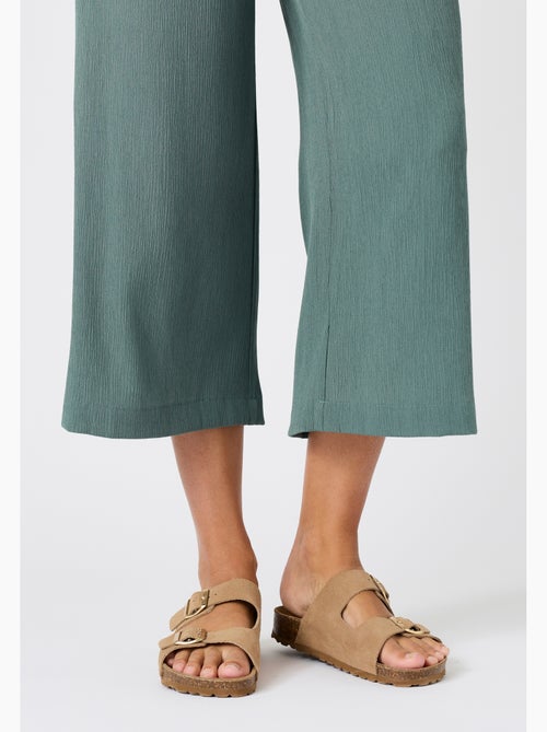 Pantacourt crépon enfilable - Damart - Kiabi