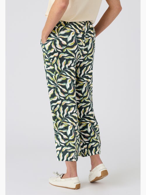 Pantacourt crépon imprimé enfilable - Damart - Kiabi