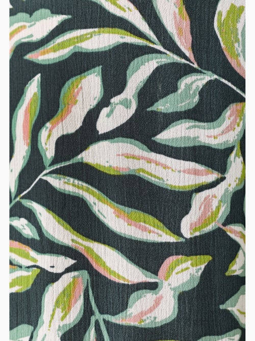 Pantacourt crépon imprimé enfilable - Damart - Kiabi