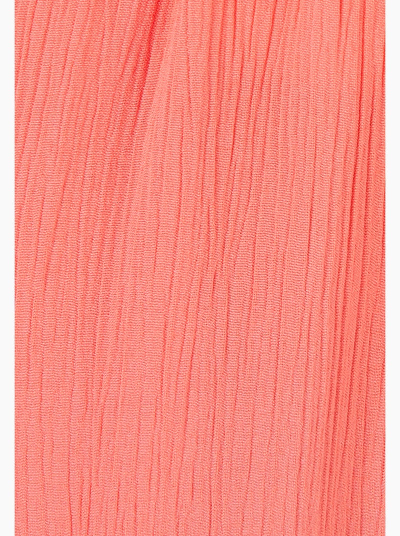 Pantacourt crépon léger - Damart Orange corail - Kiabi