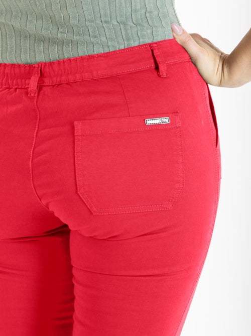 Pantacourt de couleur à revers OBP10 'OBER' - Kiabi