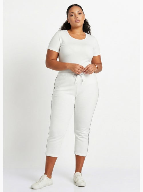 Pantacourt de détente ceinture élastiquée molleton - Afibel - Kiabi