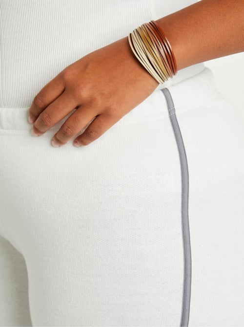 Pantacourt de détente ceinture élastiquée molleton - Afibel - Kiabi