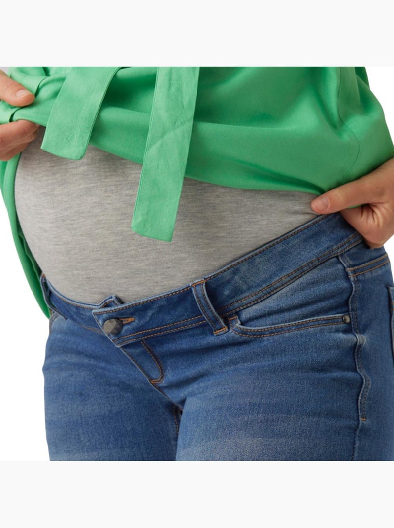 Pantacourt de Grossesse Femme Mamalicious Bleu - Kiabi