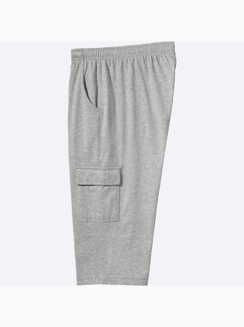 Pantacourt De Loisirs Jersey Fin - Taille Standard - Moda Vilona Gris chiné - Kiabi