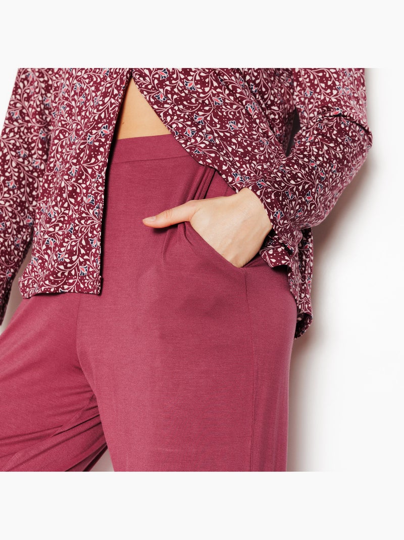 Pantacourt de pyjama camille - rougegorge lingerie Rose - Kiabi