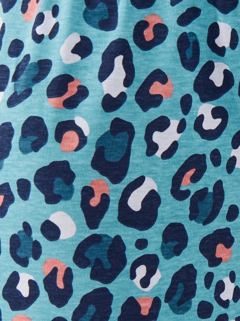 Pantacourt de pyjama en pur coton peigné - Damart Bleu - Kiabi