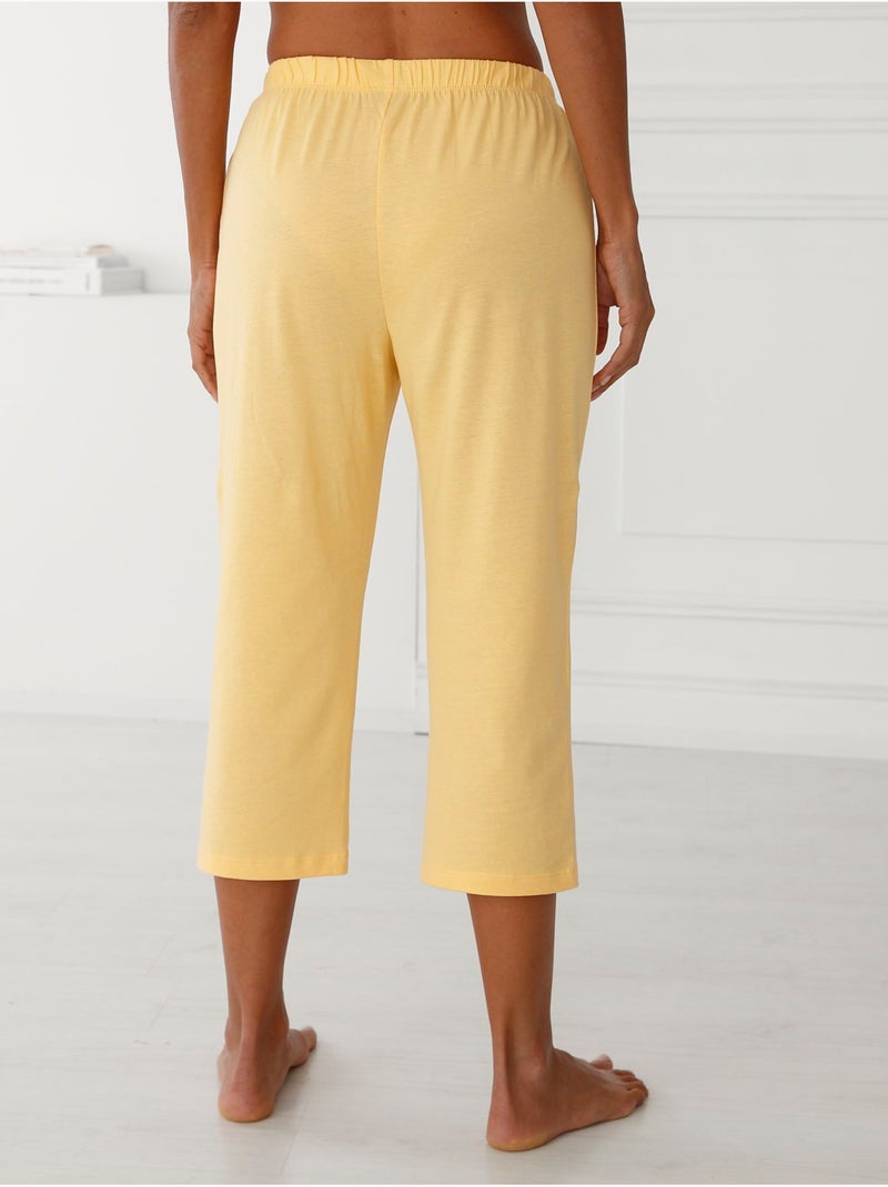 Pantacourt de pyjama pur coton - DAXON Miel - Kiabi