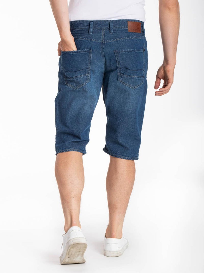 Pantacourt denim stonewashed MORGAN DENIM 'Rica Lewis' Bleu - Kiabi