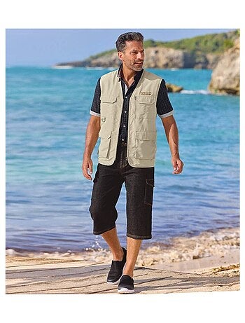 Pantacourt Cargo Jean Stretch Confort - ATLAS FOR MEN