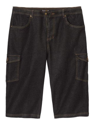 Pantacourt Détente Cargo en Denim   - ATLAS FOR MEN