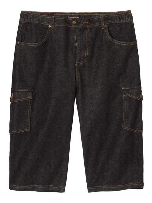 Pantacourt Détente Cargo en Denim   - ATLAS FOR MEN - Kiabi