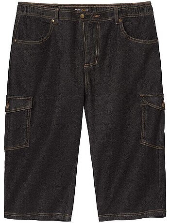 Pantacourt détente cargo en denim - atlas for men
