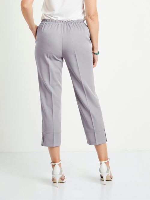 Pantacourt droit taille semi-élastiquée - Afibel - Kiabi