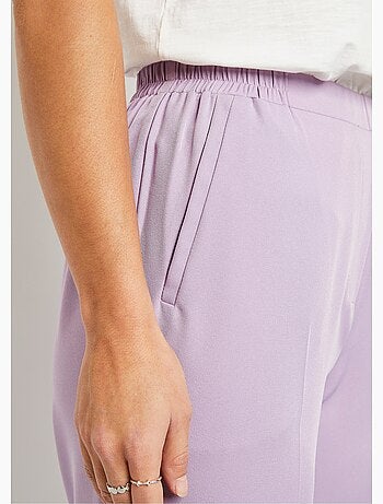 Pantacourt droit taille semi-élastiquée - Afibel