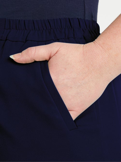 Pantacourt droit taille semi-élastiquée - Kiabi