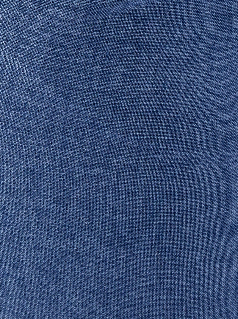 Pantacourt droit tissu texturé - Damart Bleu - Kiabi