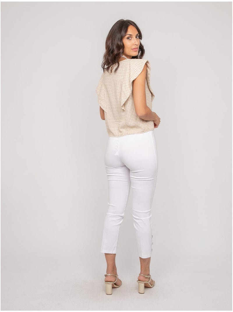 Pantacourt EBLIE Blanc - Kiabi