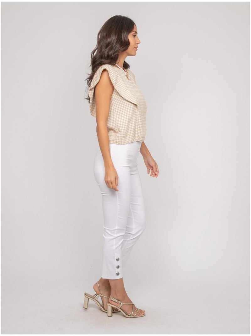 Pantacourt EBLIE Blanc - Kiabi