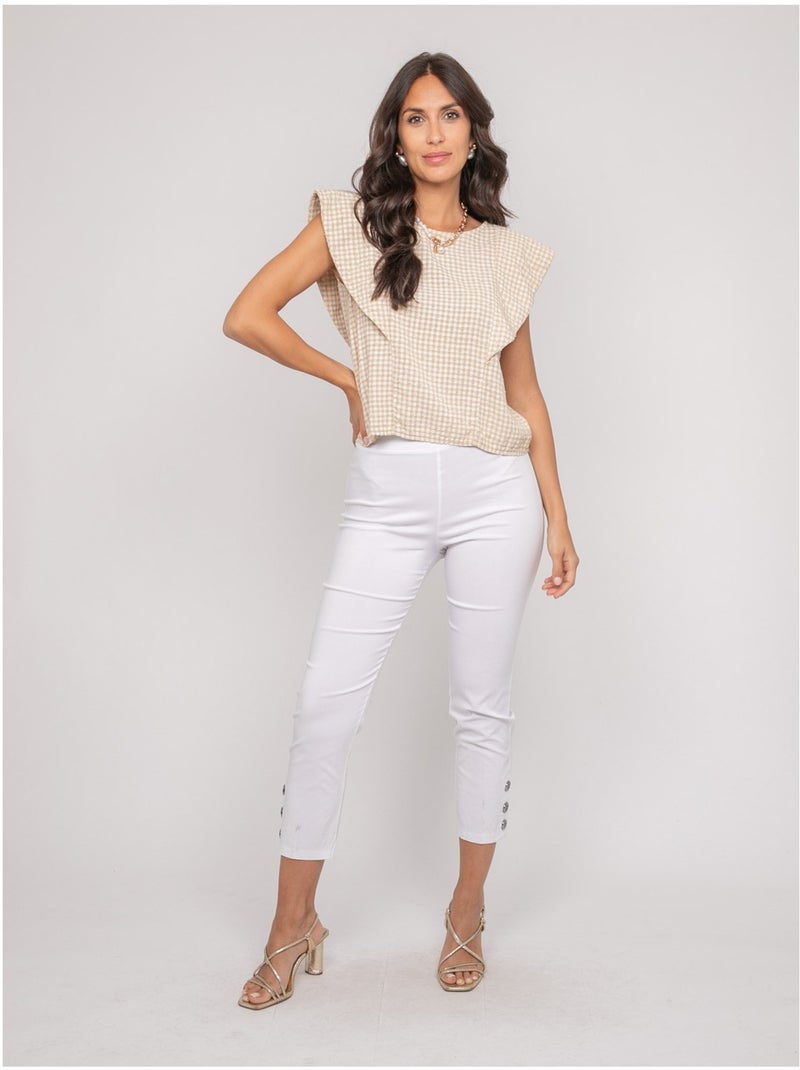 Pantacourt EBLIE Blanc - Kiabi
