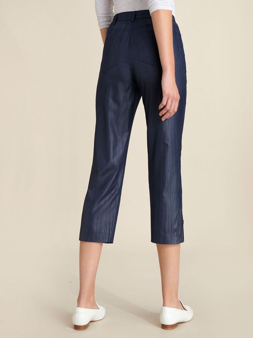 Pantacourt (Corsaire) Bleu Marine JOCAVI - Effet Push Up - Taille 36 - Neuf Avec Étiquettes