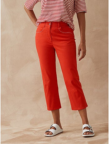 Pantacourt élastiqué 5 poches