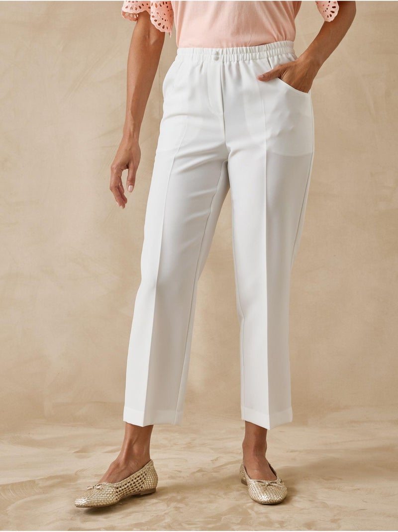 Pantacourt élastiqué entrejambe 60cm - DAXON Blanc cassé - Kiabi