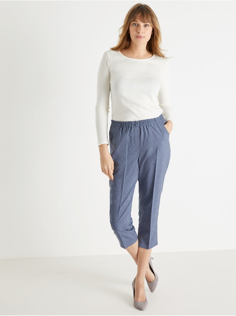 Pantacourt élastiqué entrejambe 60cm - DAXON Bleu - Kiabi