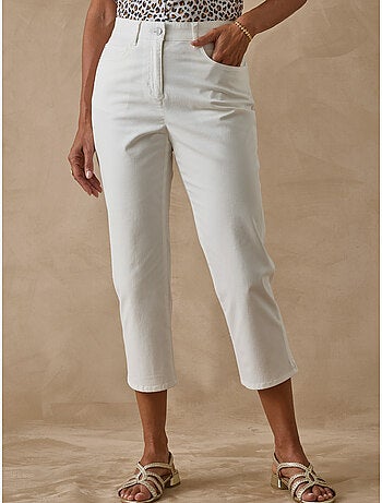 Pantacourt en gabardine avec élastique - DAXON