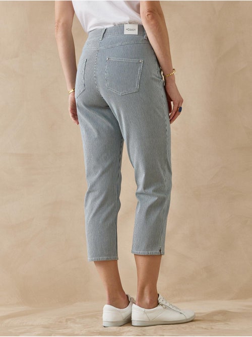 Pantacourt en gabardine avec élastique - DAXON - Kiabi Pantacourt en gabardine avec élastique - DAXON - Kiabi