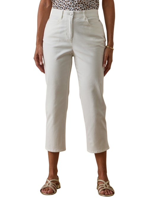 Pantacourt en gabardine avec élastique - Kiabi