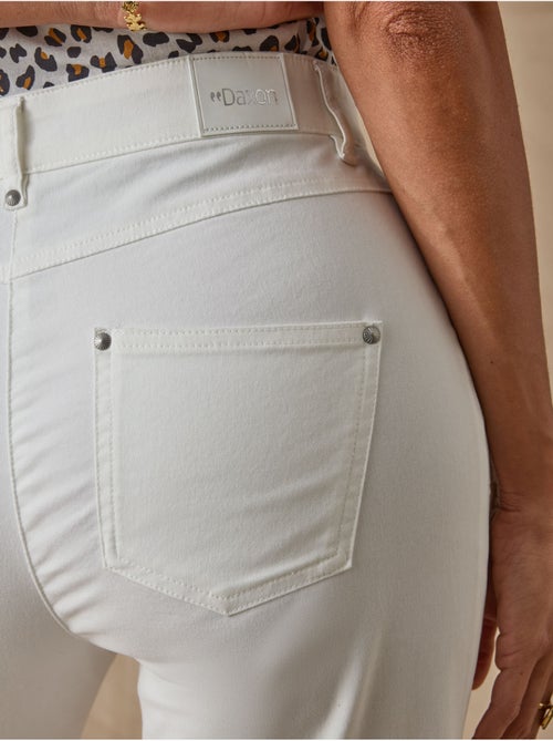 Pantacourt en gabardine avec élastique - Kiabi