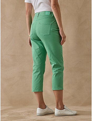 Pantacourt en gabardine avec élastique