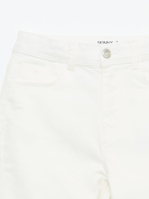 Pantacourt en jean avec franges - Kiabi